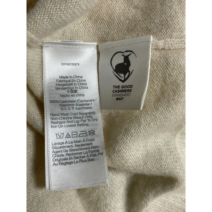 Madewell 100% Cashmere Plus Asherton Waffle Button Down Cardigan Sweater Top M