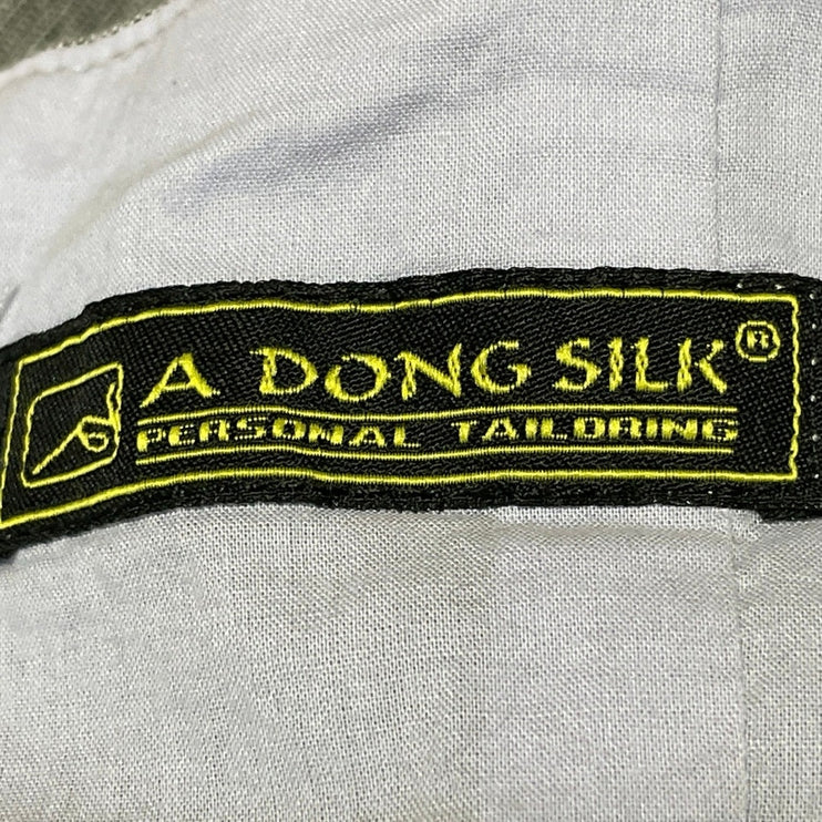 A Dong Silk Gray Sleeveless Tie Cami Square Neck A Line Fit & Flare Midi Dress S