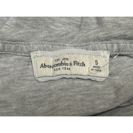 Abercrombie & Fitch Womens Gray Floral Lace Embroidered Half Sleeve Blouse Top S