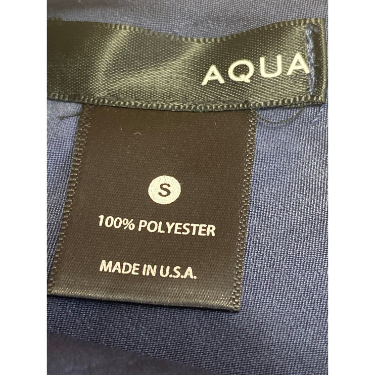 Aqua Women's Blue Sleeveless V-neck Cami Camisole Mini Slip Tank Dress Size S