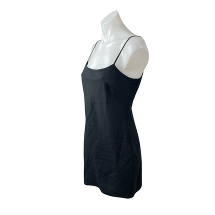 Alexander Wang Black Wool Sleeveless Scoop Neck Cami Camisole Mini Slip Dress 6