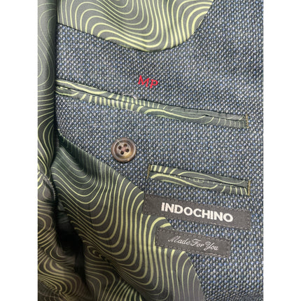 Indochino Men's Dark Gray Blazer Sport Coat Trousers Suit Jacket 2 Piece Set