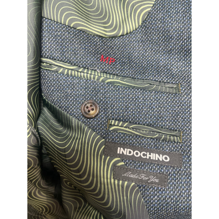 Indochino Men's Dark Gray Blazer Sport Coat Trousers Suit Jacket 2 Piece Set