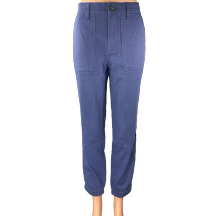 Gap Women's Blue High Waisted Tapered Carrot Jogger Career Trousers Pants Size S
