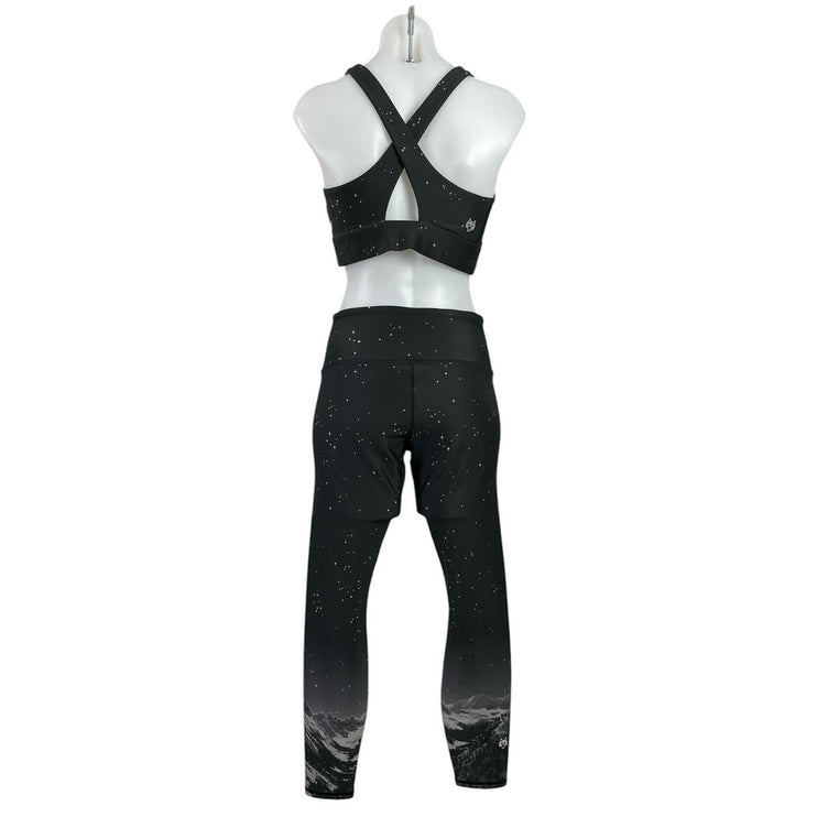 Greyson Luna Ghost Dancer Yoga Gym Athletic Sports Bra Leggings Activewear Set M