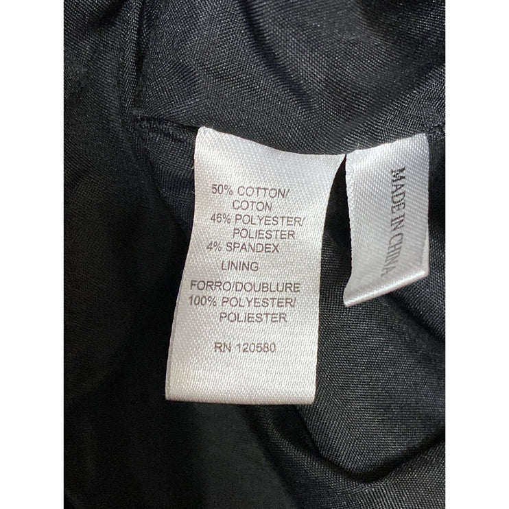 Amanda + Chelsea Women's Black High Waisted Side Zip Mini Pencil Skirt Size 16