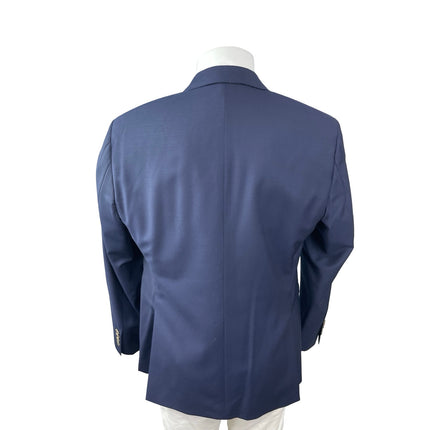 Indochino Mens Blue Classic Blazer Coat Straight Trousers Dress Pants Suit Set M