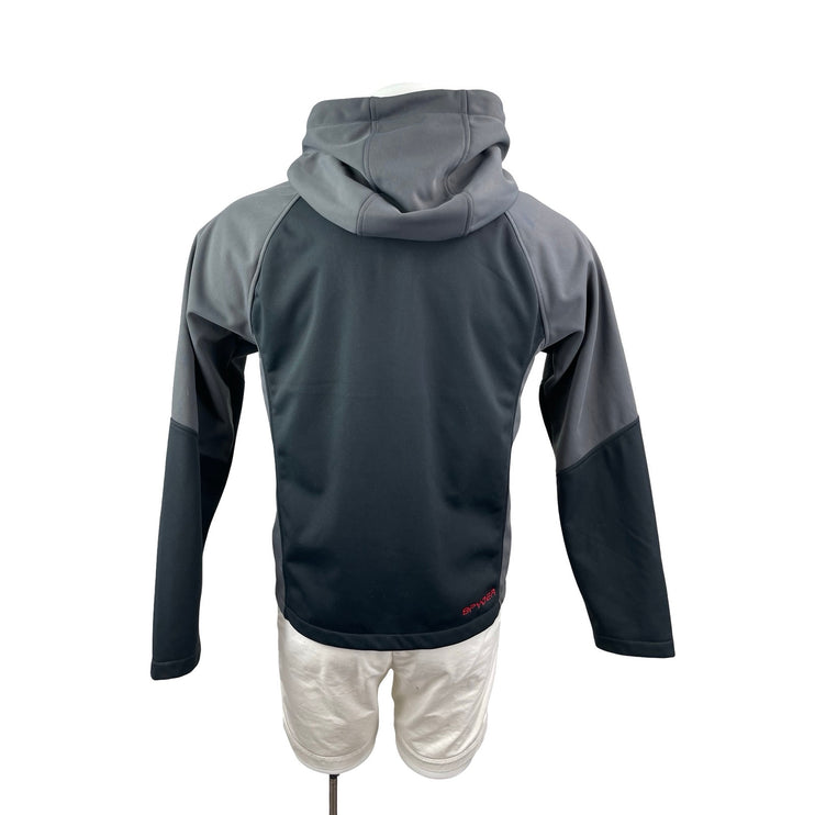 Spyder Mendoza Softshell Men's Black Colorblock Hooded Fleece Full Zip Jacket S