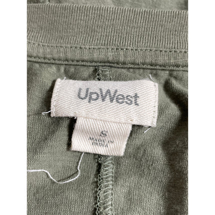 UpWest Men's Green Crew Neck Short Sleeve Basic Jersey Pocket Tee T-Shirt Top S