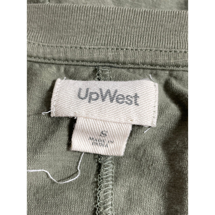 UpWest Men's Green Crew Neck Short Sleeve Basic Jersey Pocket Tee T-Shirt Top S