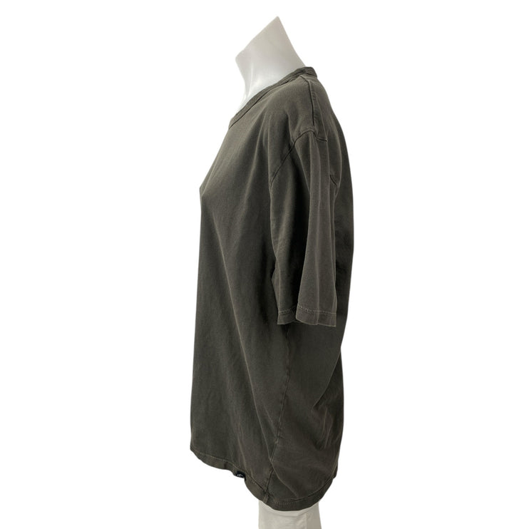 Madewell All Day Tee Oversized Gray Short Sleeve Crew Neck Boxy T-Shirt Top XL