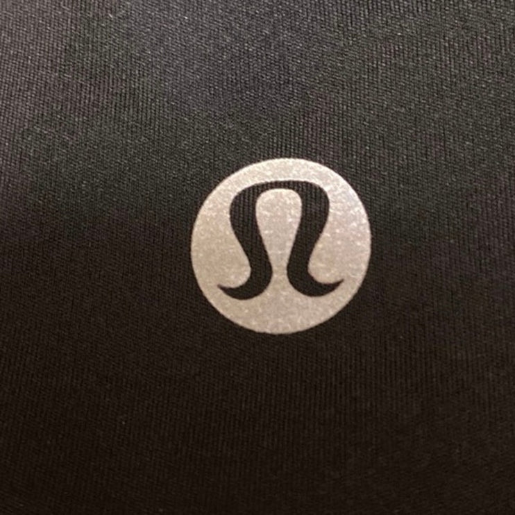 Lululemon Speed Wunder Under Black Speckle Shine Athletic Leggings Pants Size 6
