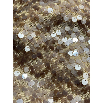 Zara Women's Brown Sequin Sparkly High Waisted Straight Trousers Pants Size XS