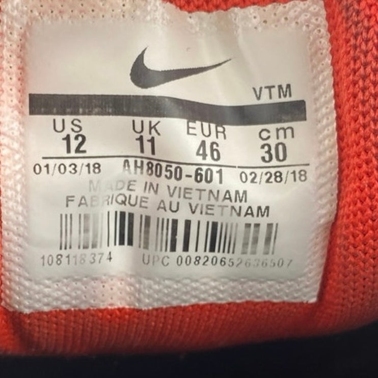 Nike Air Max 270 Habanero Men's Red Lace Up Low Top Athletic Sneakers Shoes 12