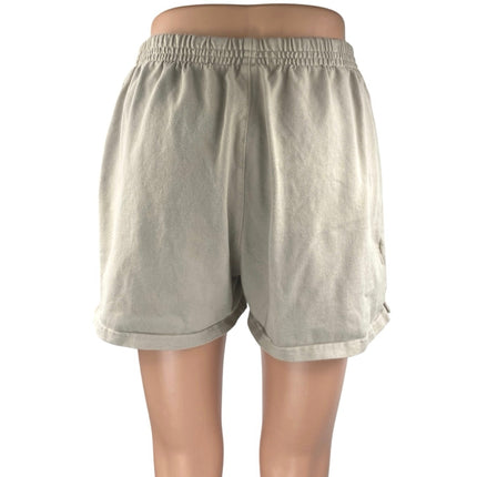 Brandy Melville John Galt Pacsun Beige High Rise Pull On Sweat Shorts Size S