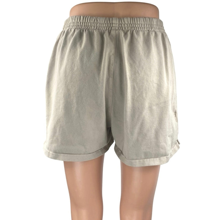 Brandy Melville John Galt Pacsun Beige High Rise Pull On Sweat Shorts Size S