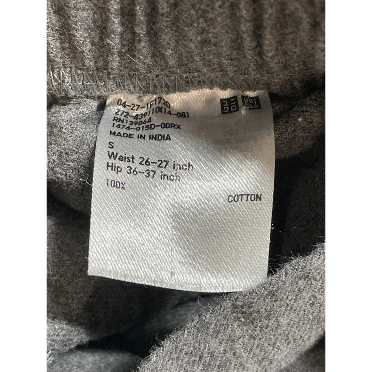 Uniqlo Women's Gray Drawstring Wide Leg High Rise Lounge Trousers Pants Size S