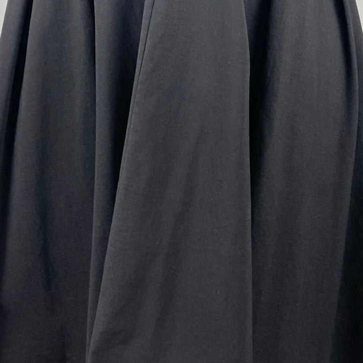 Unique Vintage Black Sweetheart Cap Sleeve Pleated Midi Flare A-Line Dress Sz 4X