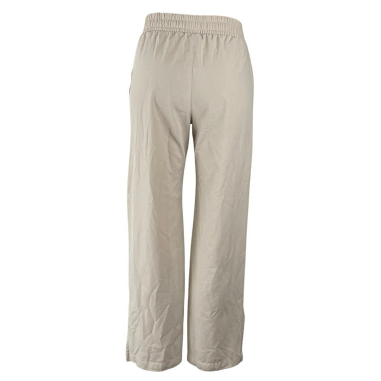 Abercrombie & Fitch Women's Cream Pull On Slit Wide Leg Trousers Pants Size XXS