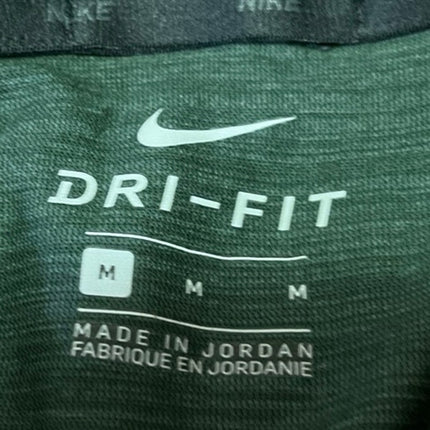 Nike Dri Fit Men's Green Long Sleeve Activewear Hooded Hoodie Sweatshirt Top M