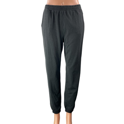 Vuori Womens Black High Rise Elastic Waist Ankles Cuffed Trouser Jogger Pants S