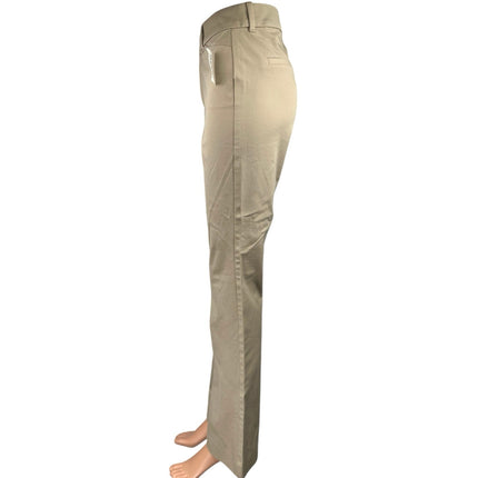 NEW Old Navy Pixie Flare Beige Khaki High Rise Bootcut Chino Trousers Pants Sz 8