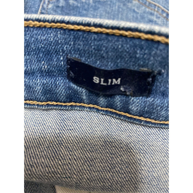 J.Crew Flex Men's Blue Medium Wash High Rise Slim Straight Leg Denim Jeans 32/30