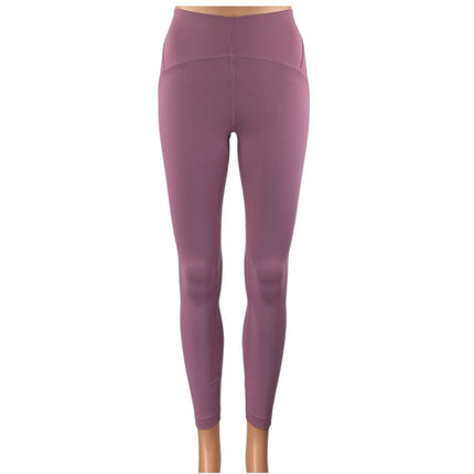 Lululemon InStill Purple Pink Mid Rise Cropped Yoga Athletic Leggings Pants Sz 4