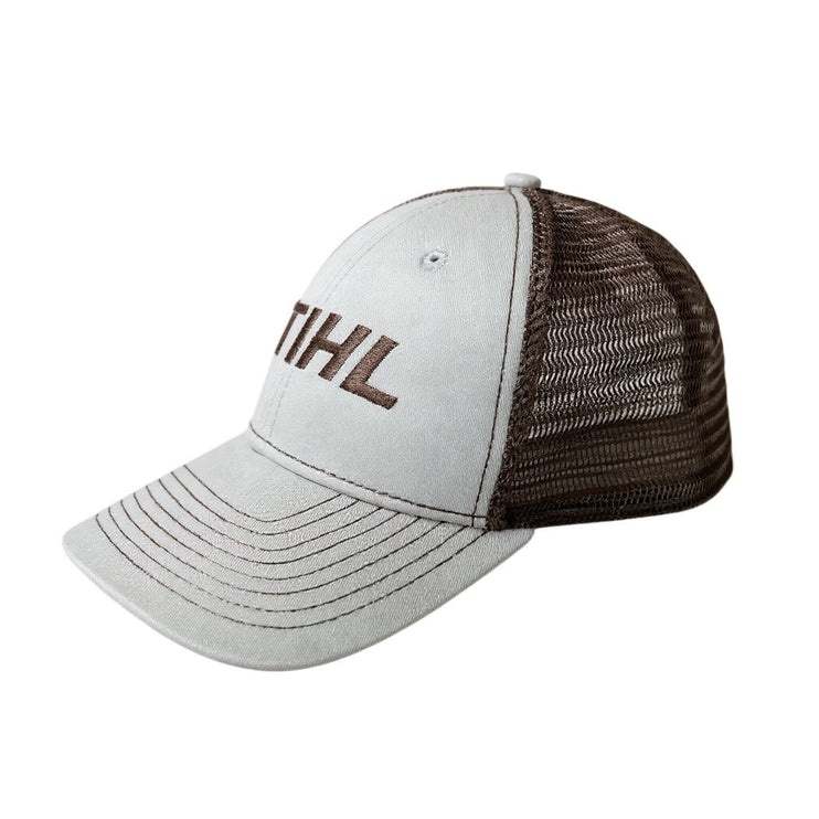 STIHL Outfitters Apparel Gray Mesh Adjustable Snap Baseball Trucker Cap Hat OS
