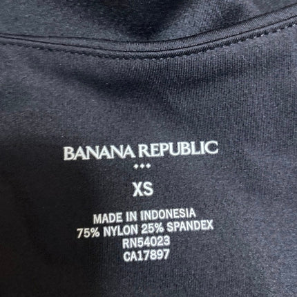 Banana Republic Black Sleeveless Racerback Yoga Tank Athletic Crop Top Size XS
