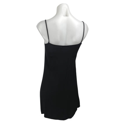 MNG Mango Women's Black Sleeveless Cami Camisole Mini Tank Slip Dress Size 4