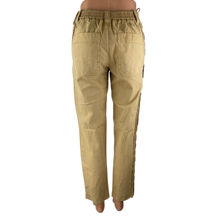 Zadig & Voltaire Women's Khaki Tan Side Stripe Straight Trousers Pants Size 34