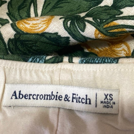 Abercrombie & Fitch Multicolor Floral Sleeveless Crop Top Skirt 2 Pc Set XS/2XS