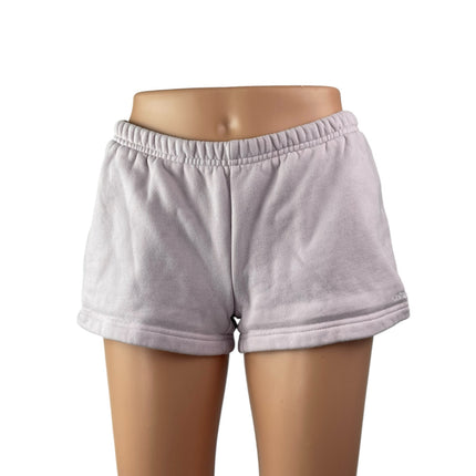 Aritzia Sweatfleece Women's Purple Lilac Boyfriend Fit Lounge Mini Shorts Size S