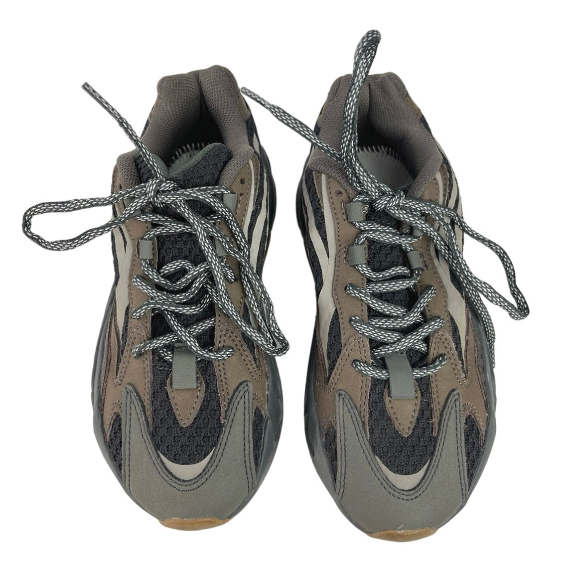 Adidas Yeezy Boost 700 V2 Geode Grey Tan Knit Fabric Leather