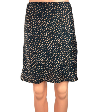 Urban Outfitters Black Animal Print Straight Pencil Cut Knee Length Skirt Size M