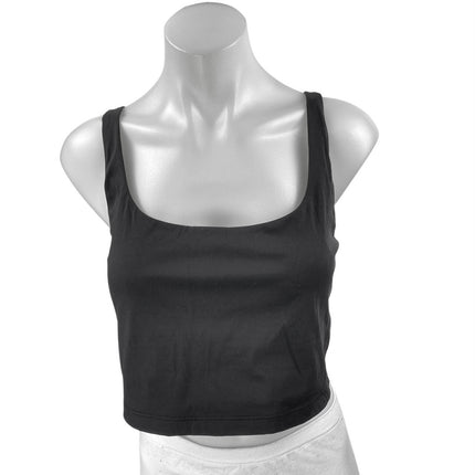 All Access Black Sleeveless Cami Activewear Yoga Sports Bra Crop Tank Top Size L