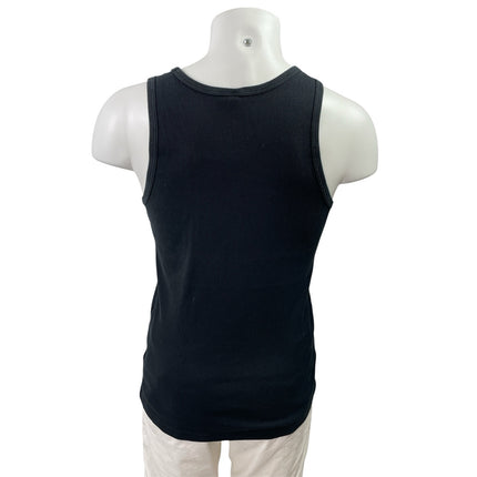 Uniqlo Men's Gray Black White Ribbed Knit Scoop Neck Tank Top Pack of 3 Size M