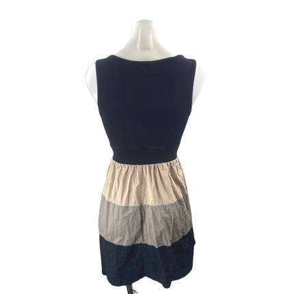 BeBop Womens Color Block Tiered Sleeveless Mini Tank Skater Flare A-Line Dress S