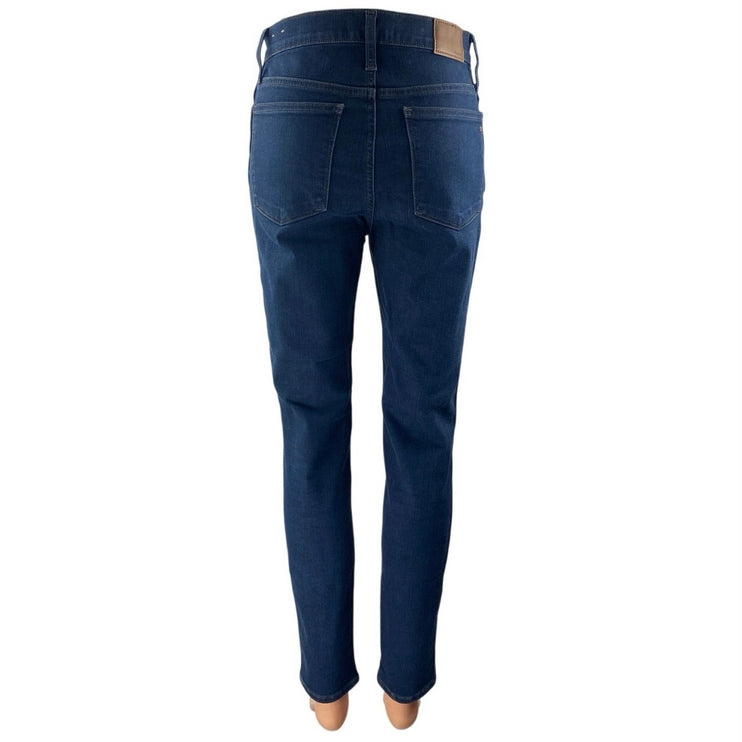 Madewell Women's Blue Dark Wash 10" High Rise Skinny Leg Denim Jeans Pants Sz 27