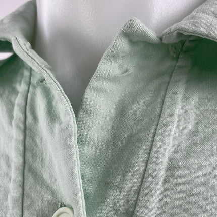 Shang Xia Mint Green Wool Long Sleeves Luxury Shirt & Trousers Pants Set Size L