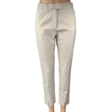 COS Women's Beige Straight Leg Career Casual Cropped Trouser Dress Pants Size 34