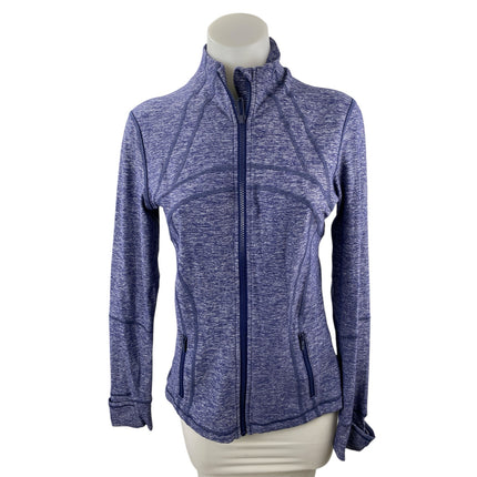 Lululemon Define Purple Mock Neck Long Sleeve Activewear Athletic Sweater Top 8