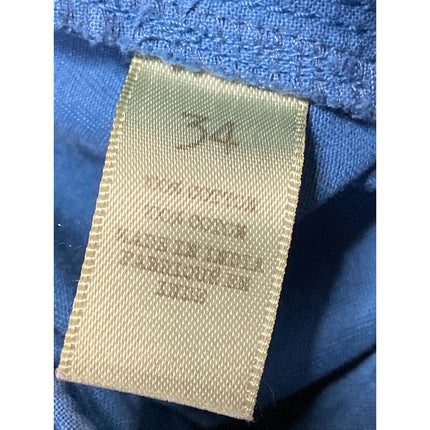 Alternative Mens Blue High Rise Straight Tapered Trousers Chino Khaki Pants 34