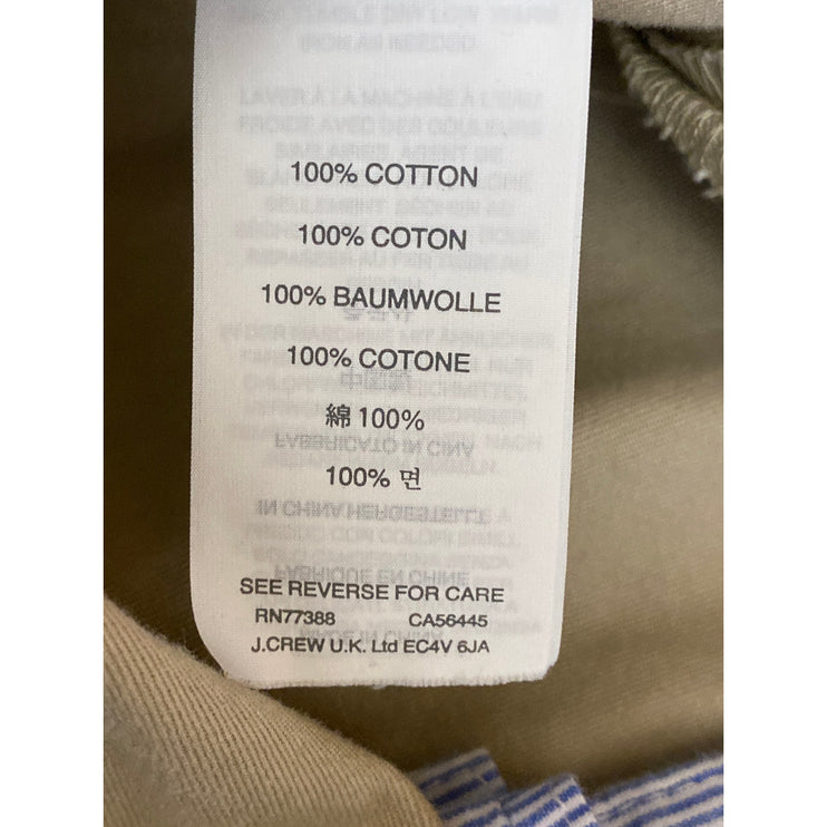 J.Crew Bowery Men's Beige High Rise Slim Straight Chino Trouser Dress Pants 33