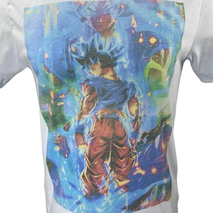 George Men's Blue Dragon Ball Son Goku Graphic Anime T Shirt Tee Top Size S