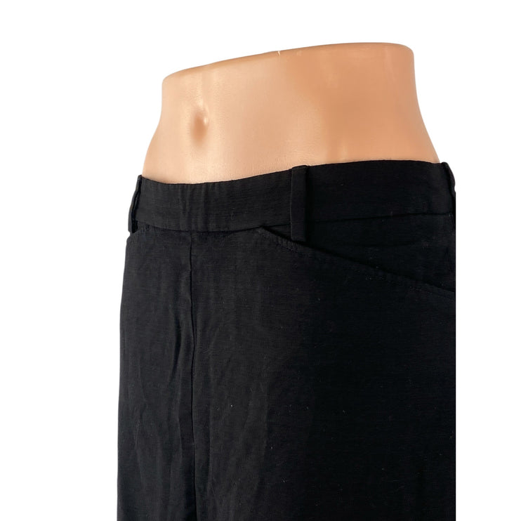 Filippa K Women's Black High Rise Business Work Midi Straight Pencil Skirt Sz M