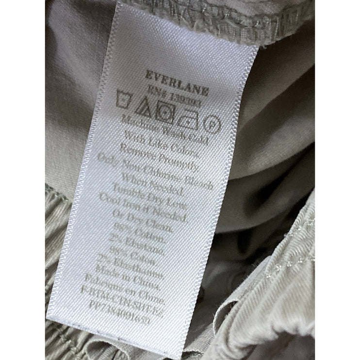 Everlane Women's Gray Elastic High Waisted Wide Leg Pockets Mini Casual Shorts S