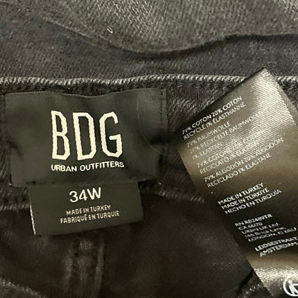 Urban Outfitters BDG Women's Black Washed High Rise Flared Denim Jeans Size 34W