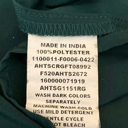 Allen Solly Green Sleeveless Cutout Keyhole Cropped Shirt Blouse Tank Top Size L